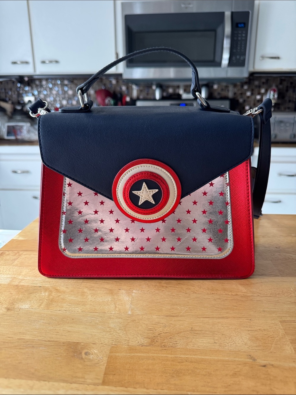 Marvel Captain America Danielle Nicole Top-Handle Satchel with strap
